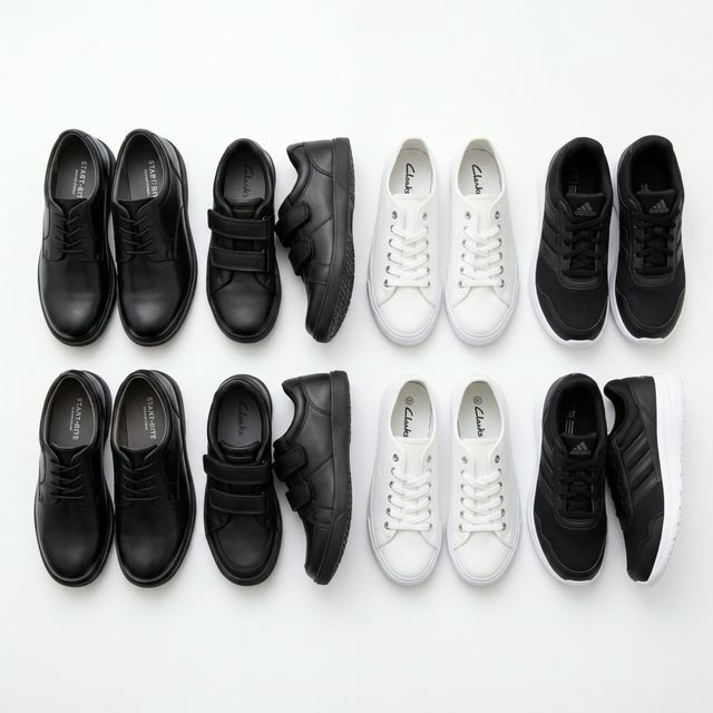 Black Leather Oxford Shoes
